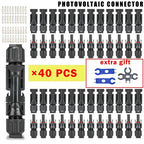 Solar panel PV connectors kit 1000V 30A for 2.5/4/6mm² PV/MC cables, multi-pack
