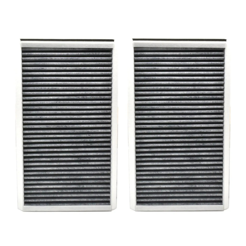 2x Car Pollen Cabin Filter Activated Carbon For BMW 5 6 Series Alpina B5 B6 E60 E61 E63 E64 2004 2005 2006 2007 2008 2009 2010