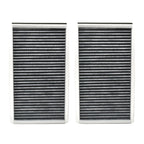 2x Car Pollen Cabin Filter Activated Carbon For BMW 5 6 Series Alpina B5 B6 E60 E61 E63 E64 2004 2005 2006 2007 2008 2009 2010