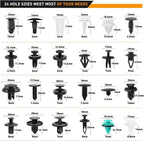 800pcs-100Pcs Car Fastener Clip Kit Fender Rivet Plastic Clips Auto Body Push Retainer Pin Rivet Bumper Door Trim Panel Repair