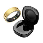 R09 Smart Ring with Charging Case, Heart Rate SpO2 Temp Monitor, 5ATM, Android iOS