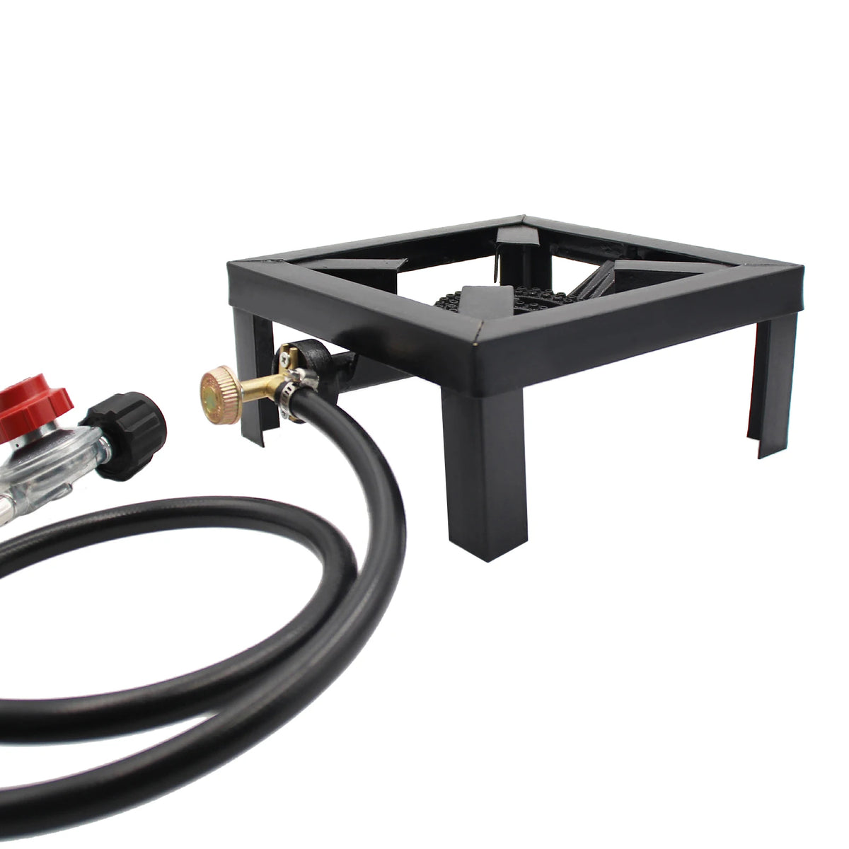 Tomshoo 8KW Gas Boiling Ring Cast Iron Burner Large LPG Stove Outdoor Cooker Iron Frame Portable Fire Control Stove Camp Supply