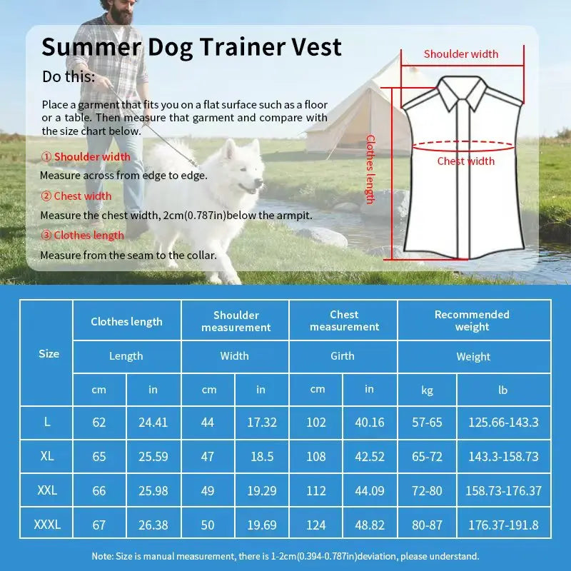 Working dog anti-scratch clothing dog training vest clothing dog equipment training supplies