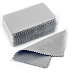 10Pcs/pack Multi Size Silver Polishing Cloth Jewelry Cleaning Anti Tarnish Reusable Soft Wiping Cloth Keep Jewelry Shining Tools