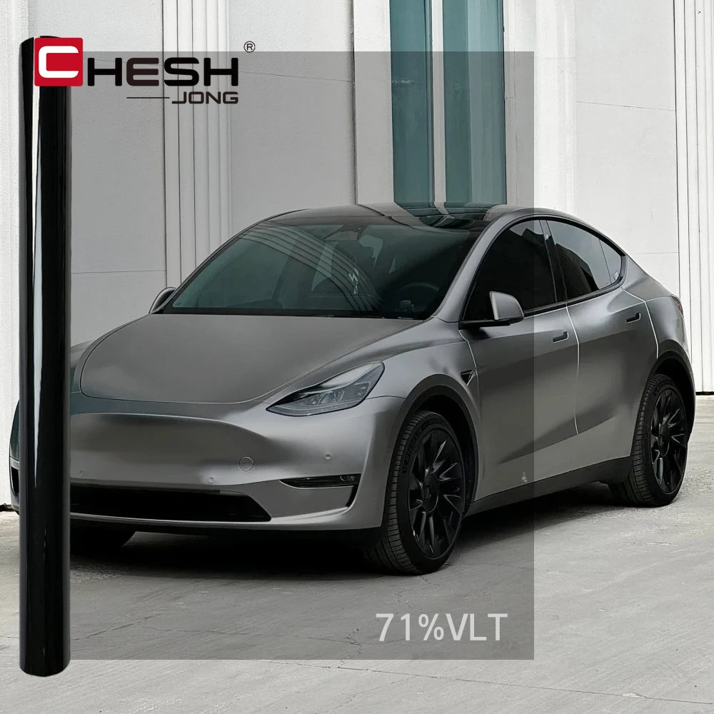 50x300cm Black Car Window Tint Film Glass Sticker VLT 1%-50% Sun Shade Window Tinting Solar UV Protection Foils Sticker Films