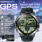 2025New Outdoor Military Smart Watch Men 1.46" AMOLED Built-in GPS Compass Altimeter 3ATM Waterproof Clock BT Call SmartWatches