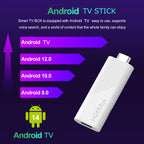 H96 Max H313TS Android TV Stick Allwinner H313 4K WiFi 6 BT Voice 2GB/16GB 1pc