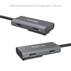 SmallRig USB-C Hub 4-in-1 with PD, USB-C 3.1, USB-C 2.0, Audio Adapter (4598)