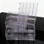 Multi-Layer Acrylic Transparent Step Storage Rack for Cosmetics/Decorations/Office Supplies Retail Display Box Organizer Cabinet