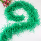 6 Layer Ostrich Feathers Boa Wedding Accessories Plumas De Faisan 2 Meters Clothing Plume Art and Craft Supplies Party Dresses