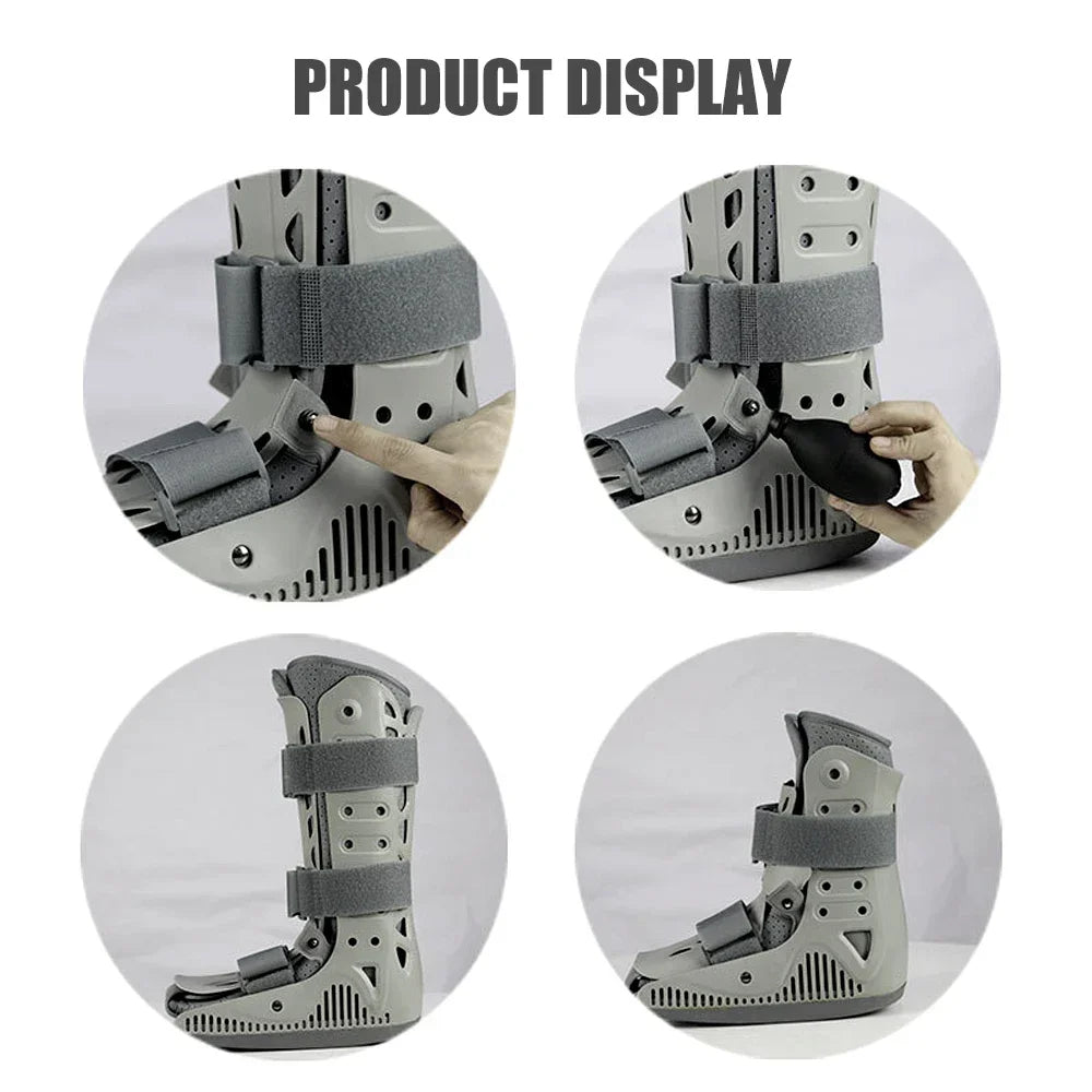 Inflatable Air Walking Boot Cam Walker Fracture Brace, Long/Short, Sizes S-XL, 1pc