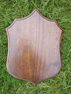 Deer Trophy Shield Roe Solid Oak Trophy Plate Buck Wooden Shields for Deer Trophies Plaque Antler Mount Shield Plaque