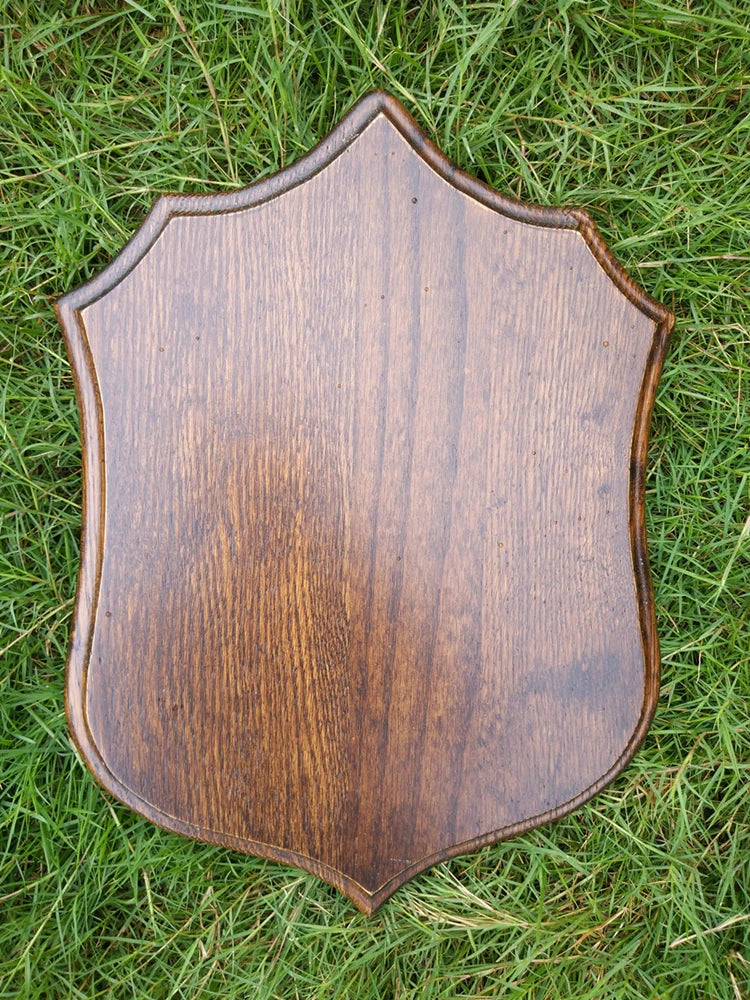 Deer Trophy Shield Roe Solid Oak Trophy Plate Buck Wooden Shields for Deer Trophies Plaque Antler Mount Shield Plaque