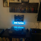 Now Playing Vinyl Record Stand CD Wall Mounted Display Acrylic Album Shelf Decor Room Lighting Gift For Him Neon Sign Holder