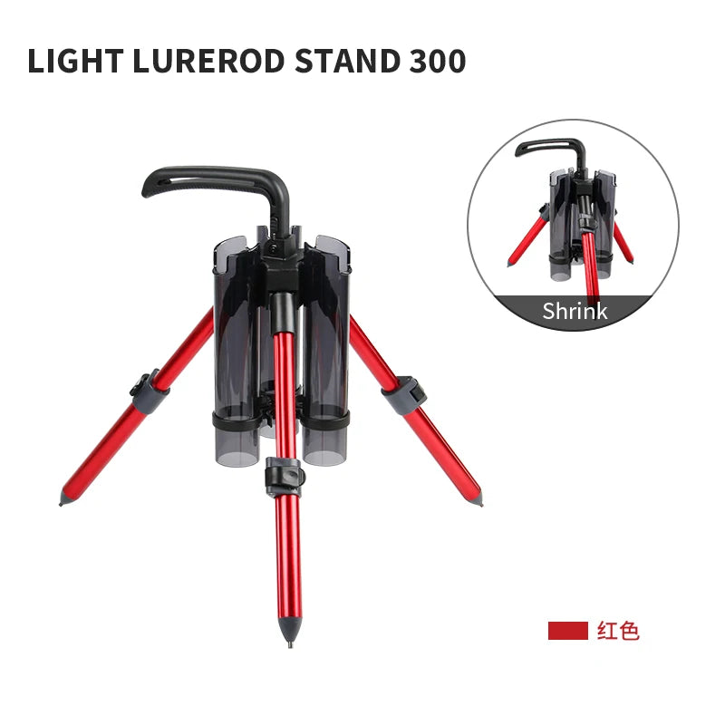 LETOYO Portable 300 530 Fishing Rod Support Tripod Fishing Lure Box Rod Stand Barrel Holder Pole Accessories Bracket Tools
