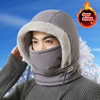 Cold Weather Thermal Balaclava Scarf Winter Windproof Hood Hat Plush Neck Warmer Ski Face Mask for Outdoor Activities