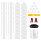 10/25/50Pcs Spray Gun Paint Mixing Cup H/O Quick Cup Spray Gun Tank 20.3oz/600ML Disposable Paint Cup with Spray Gun Cup Adapter