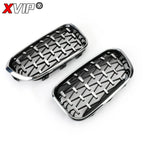 XVIP Front Bumper Kidney Grille Racing Grills For BMW 1 Series F20 F21 2015-2019 Replacement Double Slat Gloss Black Grilles