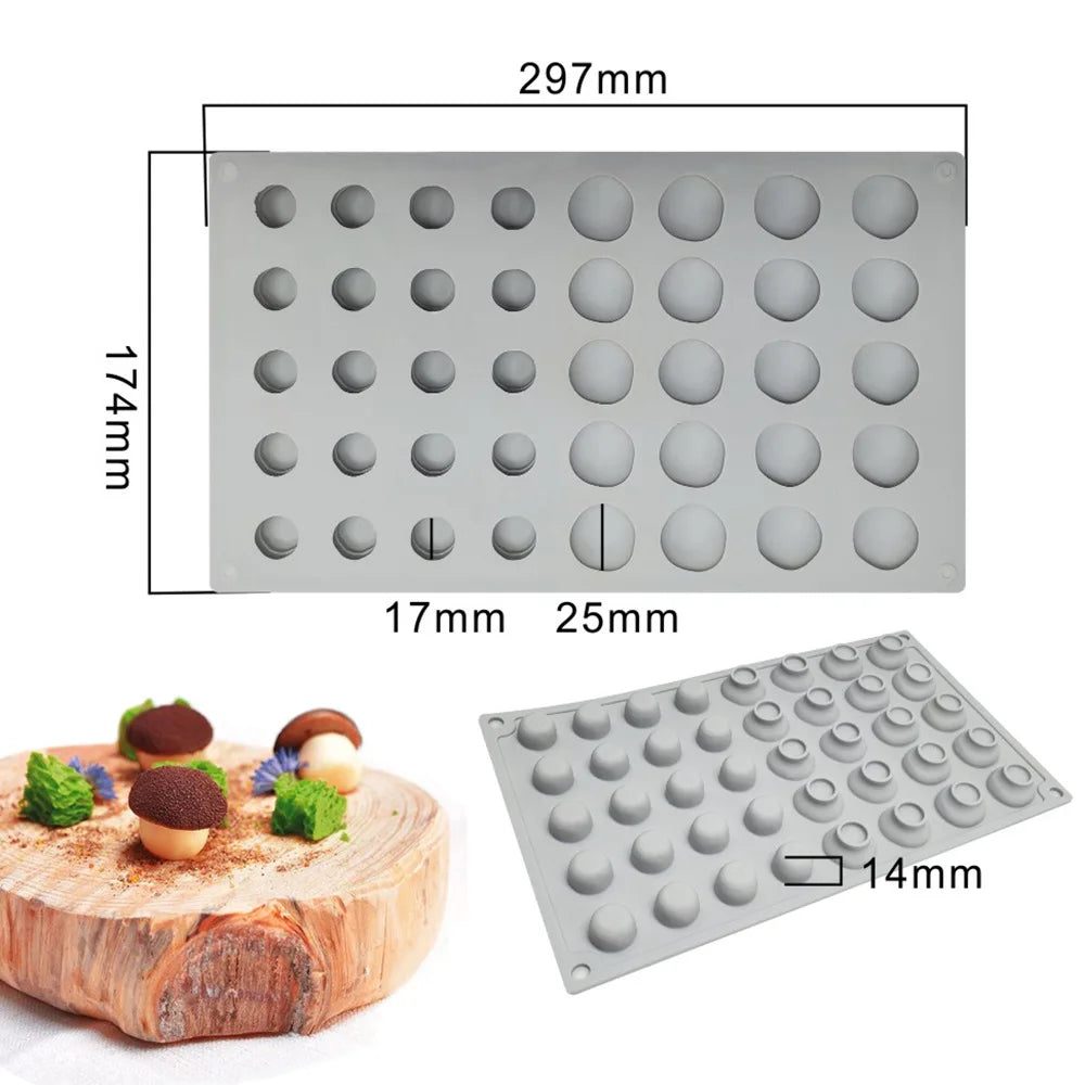 Chestnut Raspberry Peanut Mushroom Silicone Mold Fondant Cake Mold DIY Cheeses Chocolate Cake Decoration Accessories Bakeware