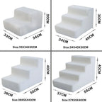 Pet Stairs Toys Cat Dog Ladder 2 3 4 Step Stairs for Dogs Puppy Ramp Detachable Sponge Pet Ladder Accessories