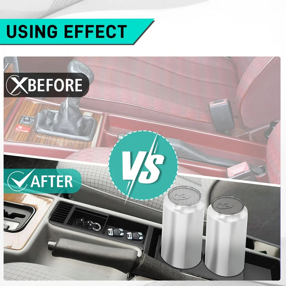 Car Cup Holder ABS For Mercedes W201 190E Double Coffee Beverage Cup Holder