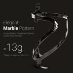 MANA 12g Marble Pattern Full Carbon Fibre Bicycle Bottle Cage + Aluminium Alloy Screws For Road/MTB/Gravel/TT Big Save