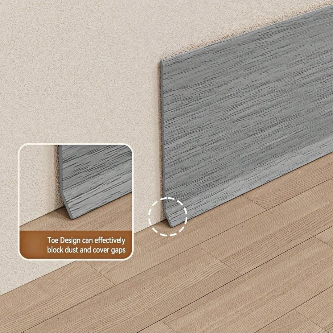 1PC 2mx8cm vinyl wall decoration skirting board, self-adhesive decorative skirting board, flexible self-adhesive decorative stri