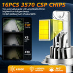2x H4 H7 Canbus H8 H11 H1 LED Headlight 9005 HB3 9006 HB4 Led Lamp 3570 CSP Car Headlight Bulbs 300W Turbo Fan 6500K 12V 68000LM