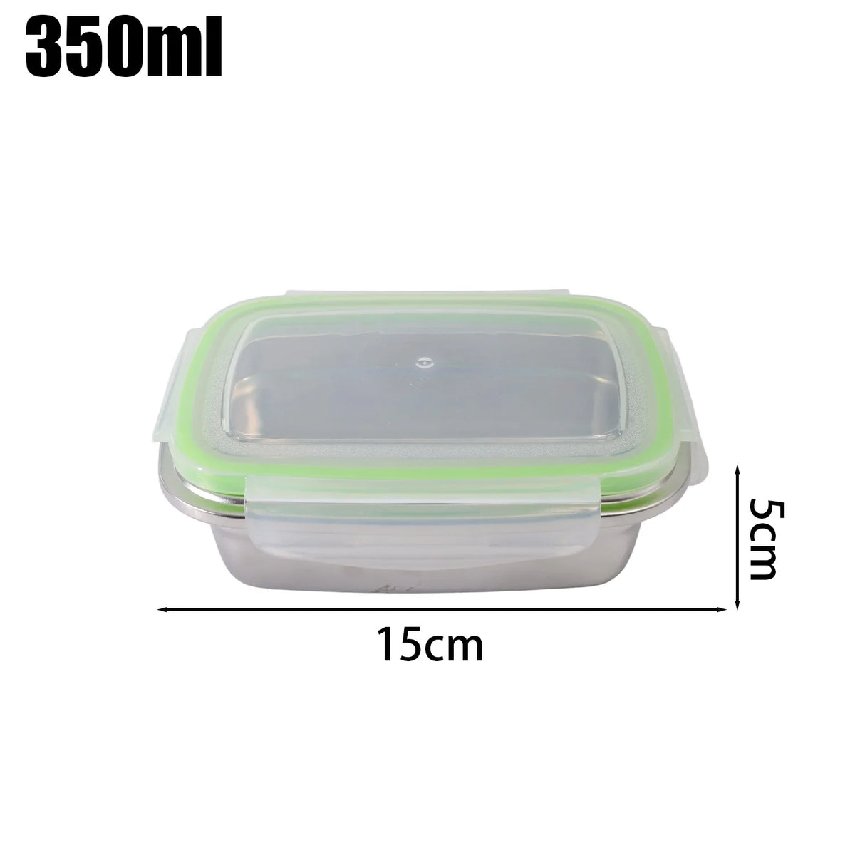 350/550/850ML Large Stainless Steel Food Container Thickened Camping Picnic Box Leak-proof Sealed Refrigerator Lunch Bento Boxes