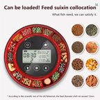 ZYfeedr Automatic Fish Feeder Aquarium Automatic Food Dispenser USB Rechargeable Auto Fish Food Dispenser with Timer LCD Display