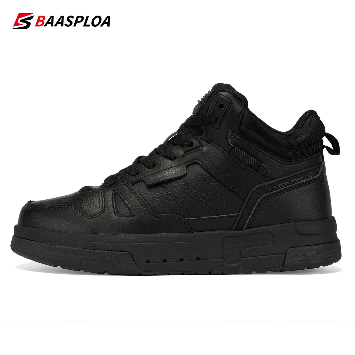 New Baasploa Men's Winter Cotton Shoes Thickened Men's Shoes Outdoor Non-Slip Waterproof Men's Casual Sports Walking Shoes