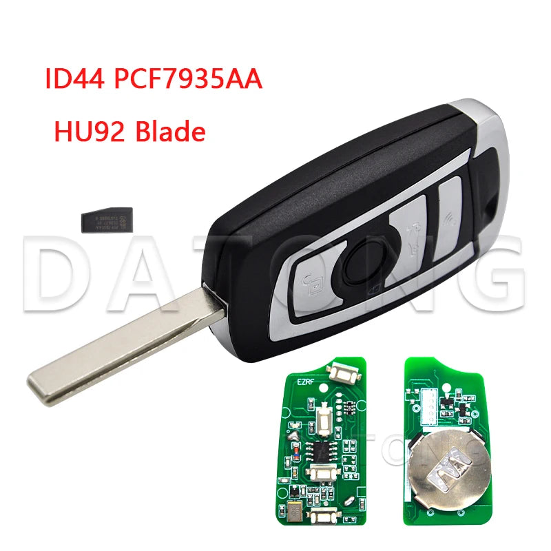 Datong World Car Remote Control Key For BMW E38 E39 E46 M5 X3 X5 Z3 Z4 EWS 315/433MHz ID44 PCF7935 Chip Upgrade Flip