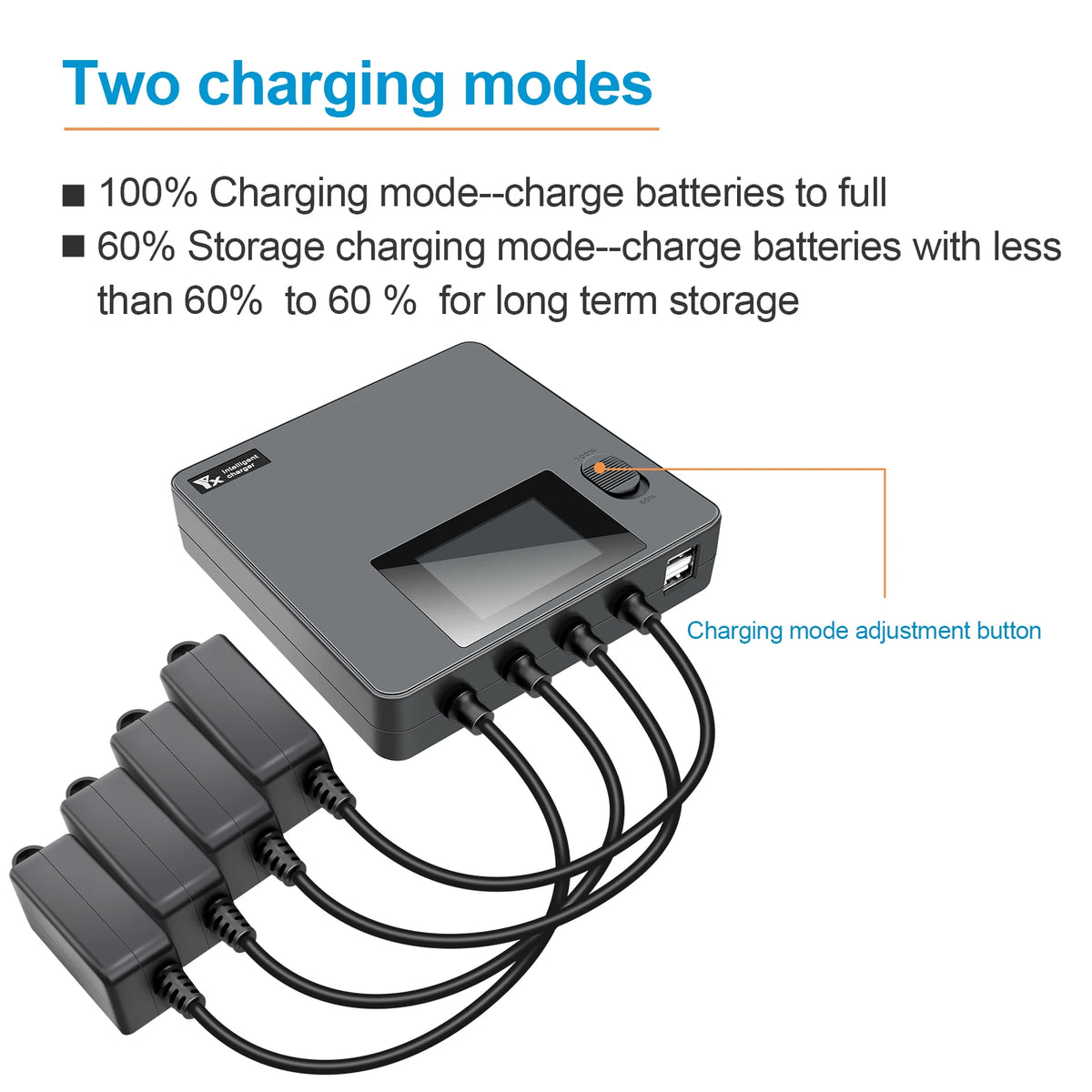 6 in 1 Digital display Battery Charger for DJI Mini 3 Pro/4/5 Pro Drone Battery Charging Hub Fast Smart Battery Charger with USB