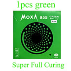 YINHE 955 Green Blue Cured Table Tennis Rubber Long Pimples OX Medium Particles 955 Ping Pong Without Sponge Rubber Anti-spin