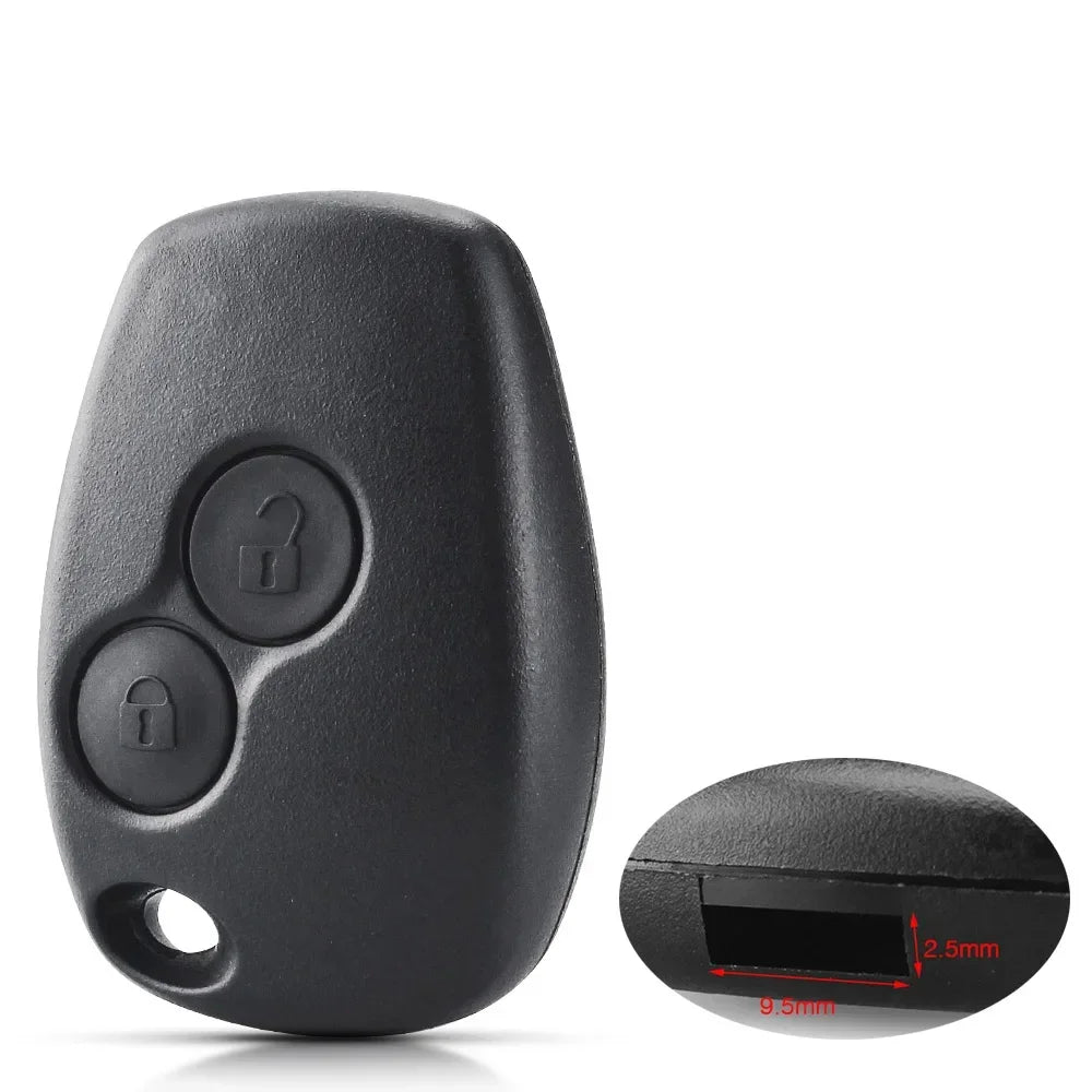 KEYYOU Remote Key Shell Case No Blade for Renault/Dacia/Nissan 2 or 3 Button 10pcs