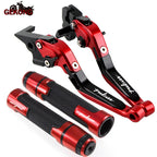 Motorcycle Folding Extendable CNC Moto Adjustable Clutch Brake Levers Handbar End Grips fit For Bajaj Pulsar 200 NS/200 RS/200 A