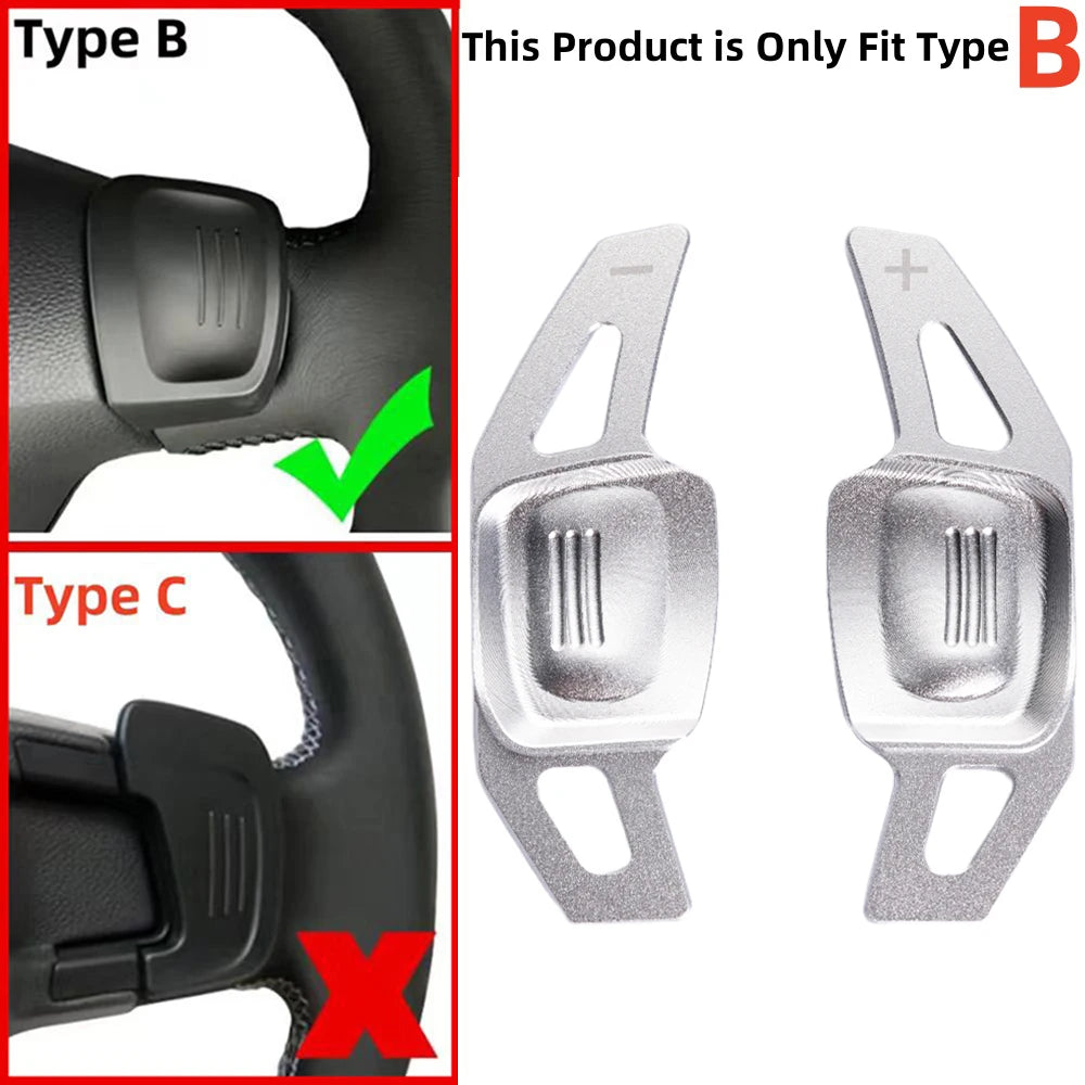 Aluminium alloy Paddle Shift For Volkswagen Amarok VW Jetta Nivus Virtus T-Cross Golf MK8 R GTI Crossfox