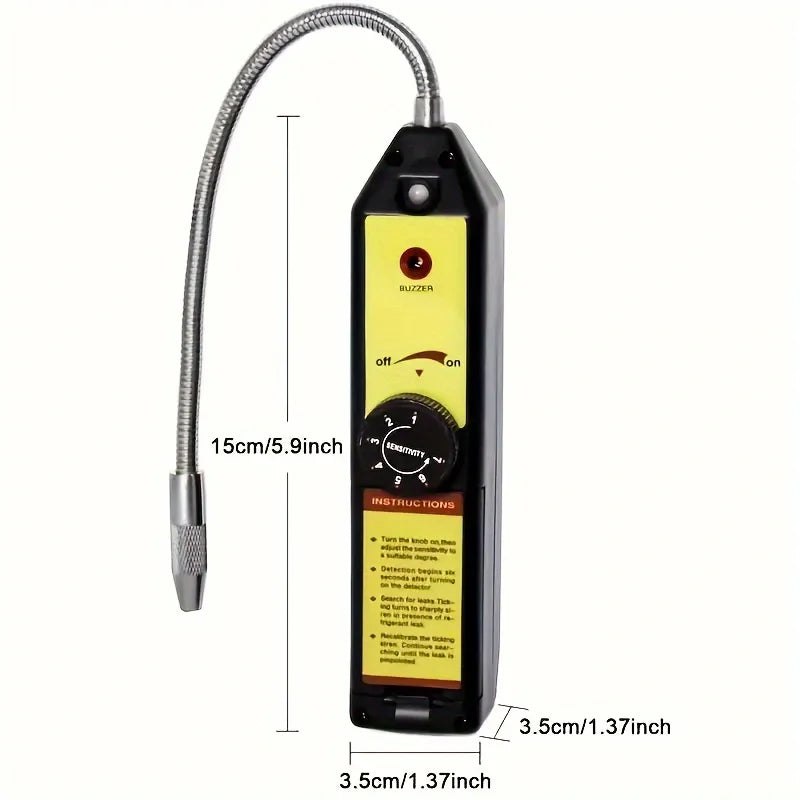 Refrigerant Leak Detector Kit Halogen Gas Detector with UV Flashlight & Glasses