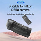 MB-D18 battery grip is compatible with Nikon D850, supports EN-EL15 EN-EL15a AA batteries, and supports vertical shooting