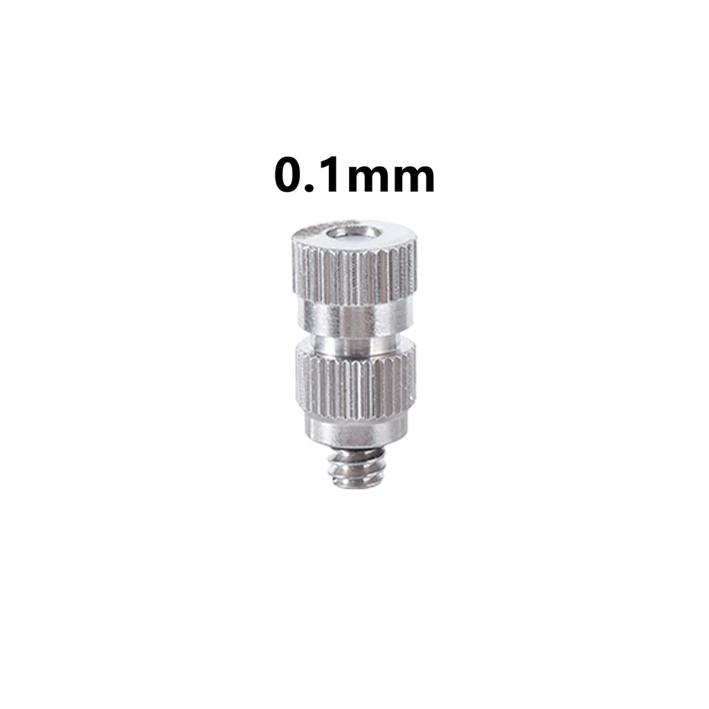 50Pcs High Pressure Mist Cooling Atomizing Sprayer 3/16" 0.1~0.5mm Anti Drip Fog Nozzle Garden Agriculture Irrigation Humidify