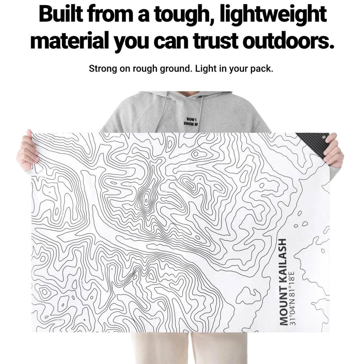 HODRGEAR Tyvek Tent Footprint Ground Sheet 35g Ultralight Waterproof Mat, Standard/Contour