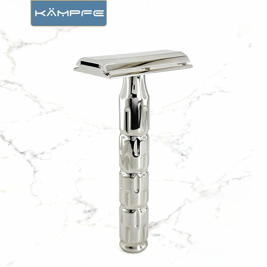 Kampfe CNC processing stainless steel safety polished  shaver Men's razor gifts women hair Manual double-edgedremoval
