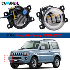 2 Pieces 90MM Round Angel Eye LED Fog Light For Suzuki Jimny 1998-2017 30W H11 Adjustable Car Front Fog Daytime Running Lamp DRL