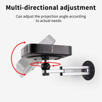 Projector Wall Mount Bracket Adjustable Foldable Aluminum Alloy Multi-Angle Support