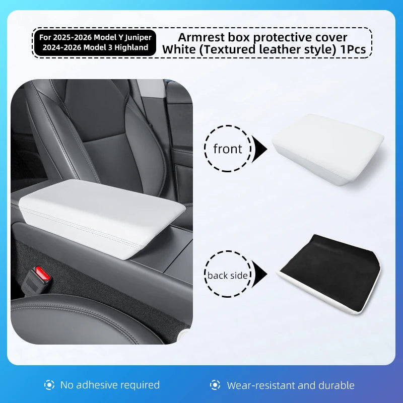 For Tesla Model 3 Highland Y Juniper Armrest Box Protect Cover Center Console Anti-Scratch 2026 2025 Car Accessories