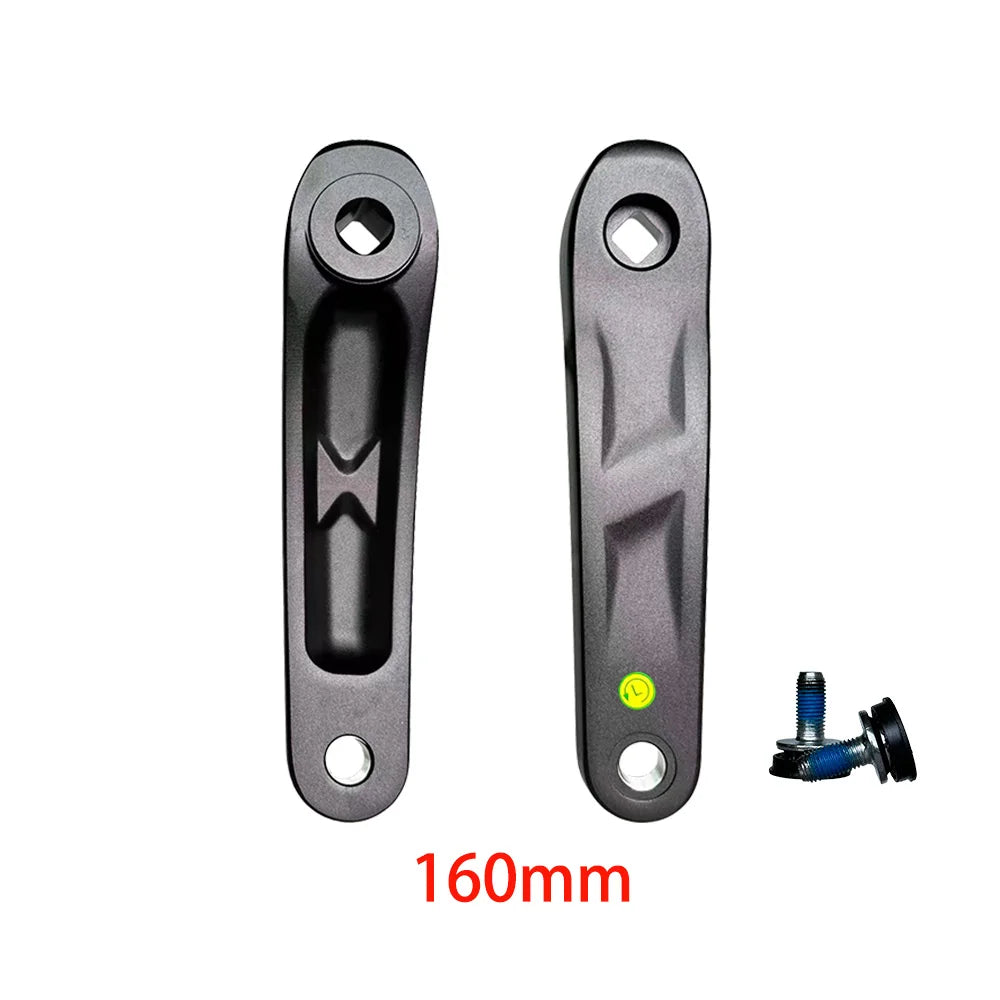 E-Bike Crank Arm Set Alloy Square Taper Hole Exercise Bike Dynamic Crankset 114/127/135/140/152/160/165/170/175 Bicycle Parts