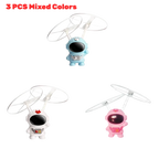 Levitating Luminous Flying Robot Astronaut Toy Aircraft Hand-Controlled Drone Interactive with Lights Outdoor Toys for Kids Gift
