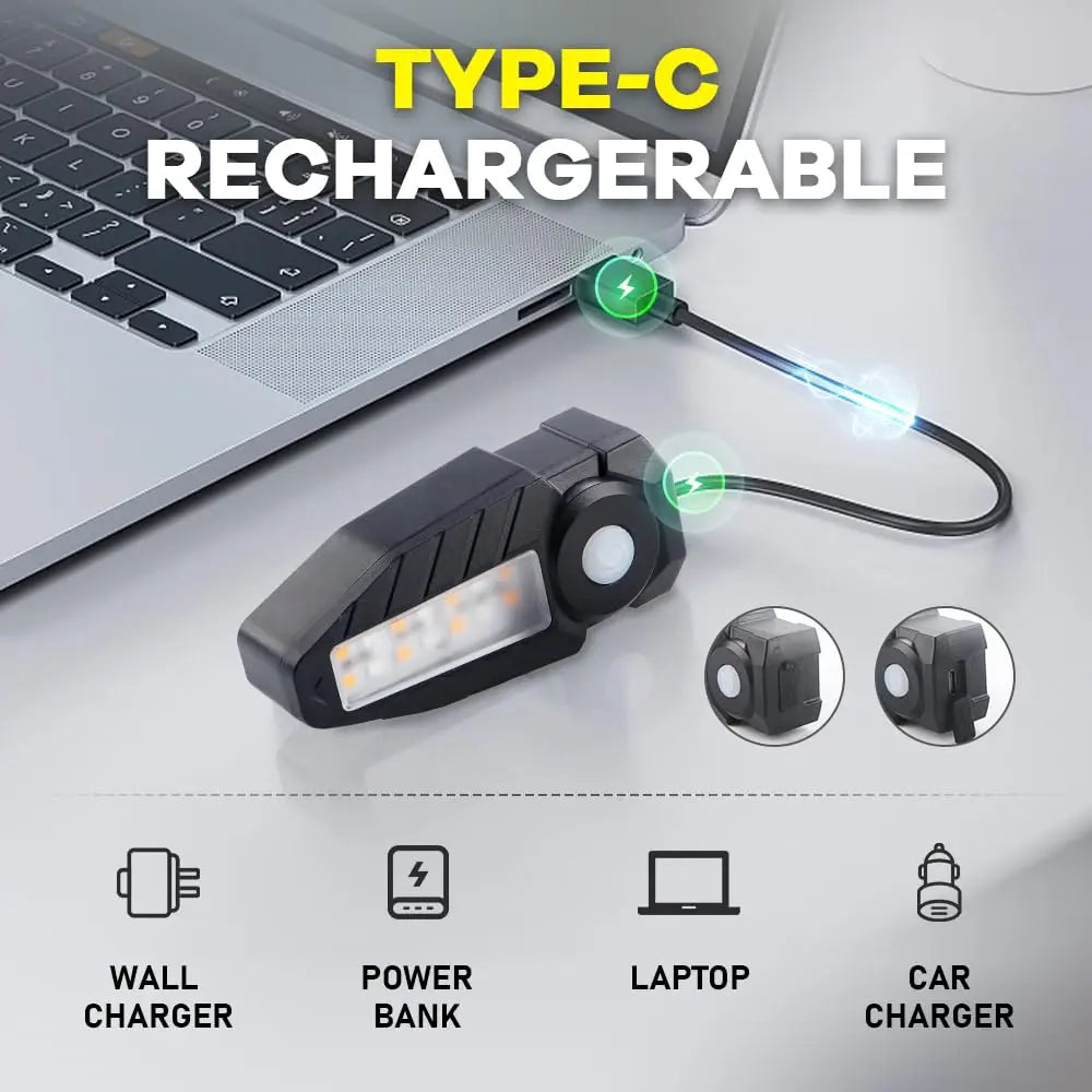 Electric Scooter Turn Signal Rear Light Remote E-bike Tail Light Lamp Rechargeable USB Red/Yellow Light Scooter Accessories