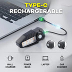 Electric Scooter Turn Signal Rear Light Remote E-bike Tail Light Lamp Rechargeable USB Red/Yellow Light Scooter Accessories