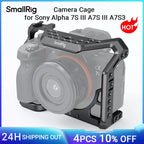 SmallRig a7s3 A7siii DSLR Cage for Sony Alpha 7S III Camera Cage With Cold Shoe Mount and Nato Rail Video DIY Cage Rig 2999